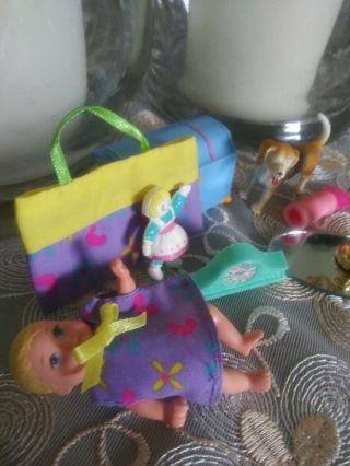 Barbie HAPPY FAMILY KRISSY BABY DOLL Dog raggedy ann toy doll candle holder,  ex 2