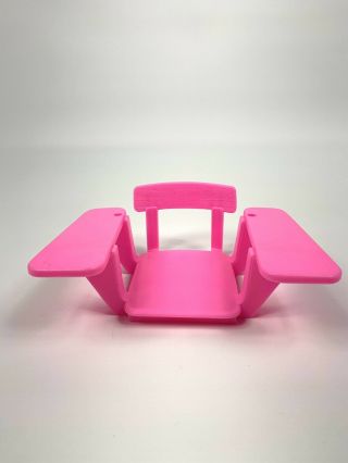 Vintage 1989 Barbie Beach Pool Pink Chair Mattel Toys Furniture