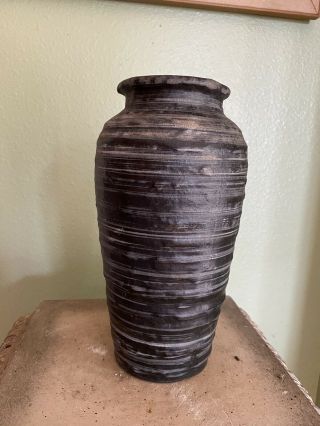 9” Tall Vase Harris Potteries Chicago Illinois Pottery Vase