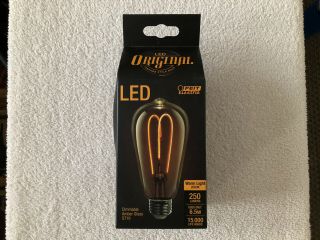 Feit Electric 40w Equivalent Soft White St19 Dimmable Led Antique Edison M - Type