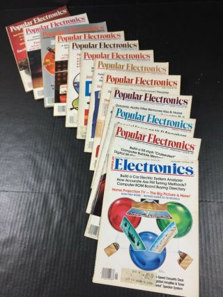 Vintage Popular Electronics Magazines Full Year 1979 Micro Computers Nasa,