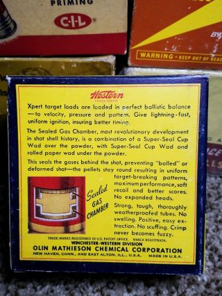 Vintage Western Xpert Target Load 12 Ga.  Gauge Shotgun Shell Box Empty 2