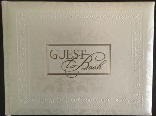 Hallmark Antique Pattern Wedding Guest Book