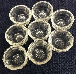 Antique Crystal Table Salts Set Of 8