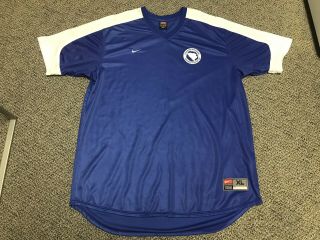 Vintage Nike Bosnia And Herzegovina Football Shirt Kit Jersey Soccer Blue Xl 14