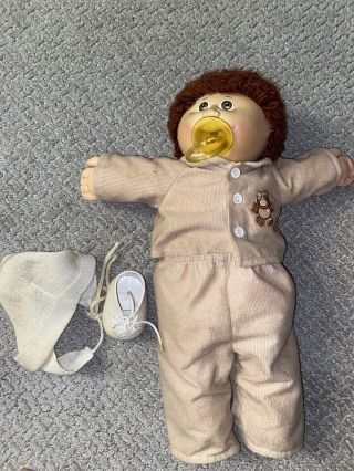 Vintage 1984 Cabbage Patch Doll W Clothes/missing Shoe/no Cert Signed