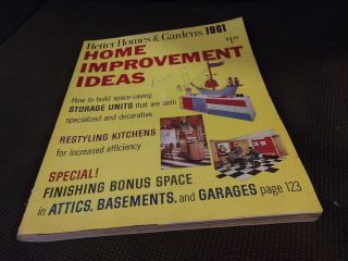 1961 Better Homes & Gardens Home Improvement Ideas Vintage House Plans Building