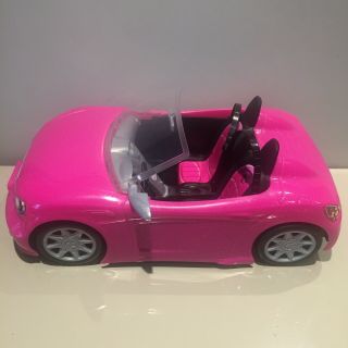 Barbie Doll & Pink Convertible Car Mattel Toy Seatbelts Glam Vehicle sport 2