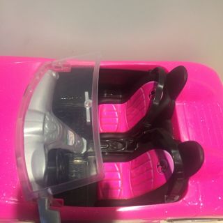 Barbie Doll & Pink Convertible Car Mattel Toy Seatbelts Glam Vehicle sport 3