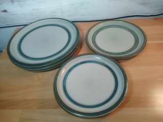 Vintage Denmark Copenhagen Porcelain B&g Bing Grondahl Stoneware 7 Plates