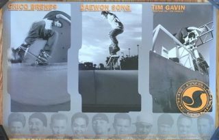 Vintage Chico Brenes Daewon Song Tim Gavin Dvs Shoes Skateboard Poster 90 