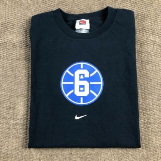 Vintage Y2k Nike T Shirt Duke Blue Devils Center Swoosh Men Small College Sports