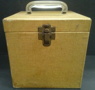 Vintage Amfile Platter - Pak Phonograph Record Case No.  750 W Files,  1950s,  Large