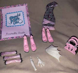 Monster High Rochelle Goyle Ghouls Night Out Accessories Dress Wings Shoes Purse