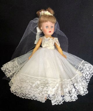 Charming Vintage 1950’s 10” Little Miss Revlon Look Alike Bride Doll