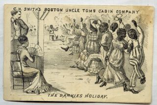 Uncle Tom’s Cabin Theater Advertising Card Illustrated