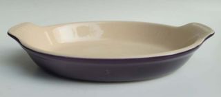 Le Creuset Cassis Purple 6oz Mini Petite Au Gratin Stoneware 6.  5 " Dish Freeuship