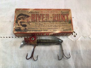 Vintage Heddon River Runt Spook Floater Old Antique Fishing Lure