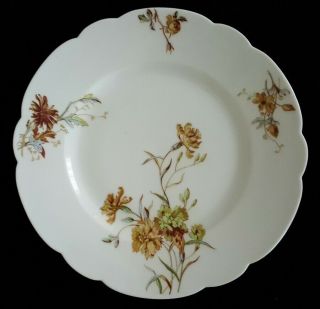 H&c Haviland And Co Limoges France 10 " Vintage Plate Floral Design