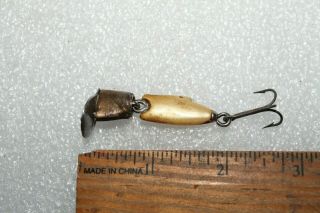 Vintage Heddon Jointed Lead Headed Fidgit Spinning Bait w/Metal Spoon Lip 2