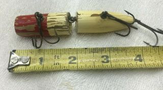 South Bend,  Jointed & Fluted Bass Oreno Wood Fishing Lure,  No - Eye 4 Restoration