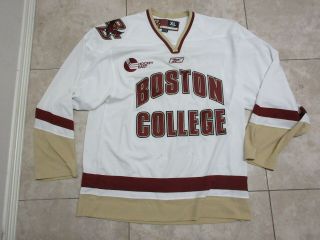 Vtg Boston College Jersey Shirt Xl Men Sport Ice Hockey 90s Swen