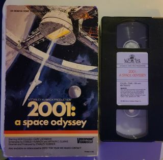 2001 A Space Odyssey Rare Vintage Big Box Vhs Stanley Kubrick Videophonic Sound