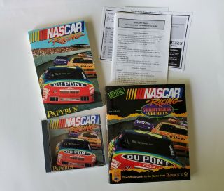 Nascar Racing Pc Computer Game And Strategies And Secrets Book - Cd - Vintage