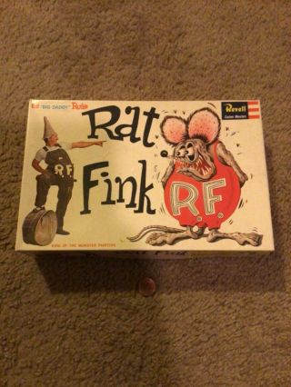 Vintage Revell 1963 Ed Big Daddy Roth Rat Fink Model Box Only