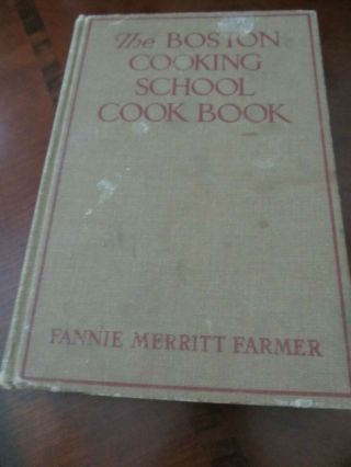 Antique - The Boston Cooking School Cook Book - Fanny M.  Farmer - 1937
