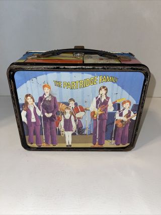 1971 King Seeley The Partridge Family Vintage Metal Lunch Box.  No Thermos.