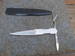 Vintage Barlow Letter Opener With Knife & Scissors Townsend Supply Co 7.  75 "