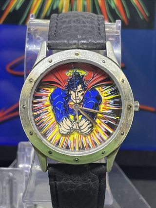 Vintage Sak Superman Warner Brothers Studios Limited Edition Watch C2