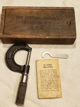 Vintage Central Tool Co.  Micrometer