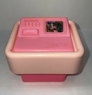 Vintage Mattel Barbie Pink Nightstand Dream House 1977 Computer Furniture Piece