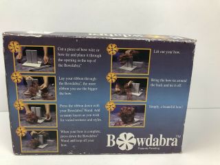 Bowdabra Full Size Designer Bow Maker Kit Crafts Bow Maker With VHS Vtg 3