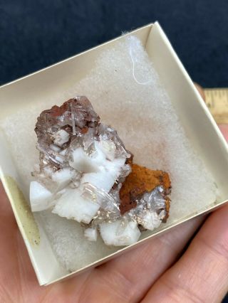 Very Pretty Unknown Mineral Specimen In Cardboard Box - Vintage Estate Find