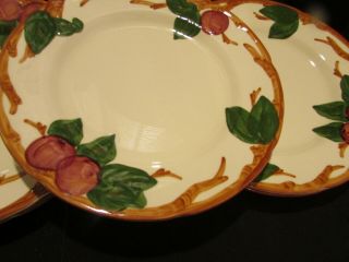 Set Of 6 Franciscan Ware Apple Pattern Dinner Plates Made In USA 6 MATCHING 3
