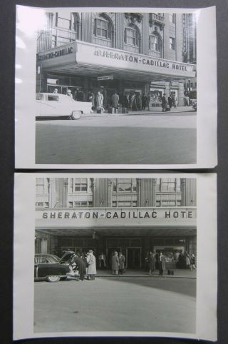 Vtg 1950s Mad Men Era Detroit Michigan Sheraton—cadillac Hotel Photos