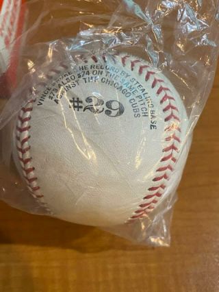 Vintage Vince Coleman Official League Baseball still in wrap with box 3