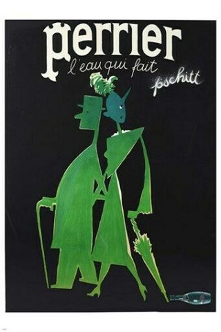 Perrier Eau Qui Fait Pschitt Vintage Ad Poster Paul Colin Art 24x36 Hot