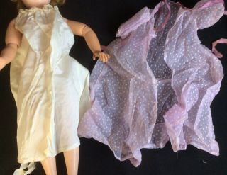 2 Piece Lingerie Vintage Madame Alexander Cissy Lilac Sheer Robe Satin Nightgown