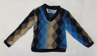 Vintage Barbie Ken 791 Fun On Ice Pullover Sweater (1963 - 1964)