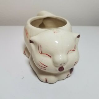 Vintage Shawnee Puss N Boots Style Cat Planter Open Sugar Bowl Unmarked
