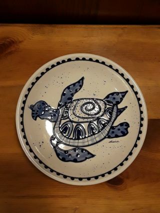 Come Dream With Me Turtle Stoneware Bowl By Diane 2001