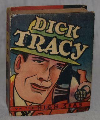 Vintage Big Little Book Dick Tracy On The High Seas - No.  1454 - 1939