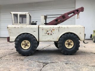 Vintage Mighty Tonka Double Boom Wrecker Tow Truck