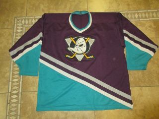 Vtg Anahiem Ducks Jersey Xl Men Sport Nhl Ice Hockey 90s Usa