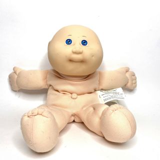1985 Cabbage Patch Kid Babies Bbb Bean Butt Hm3 Bald Blue Eyes