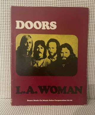 Vintage Guitar/vocal Books Sheet Music The Doors L.  A.  Woman 1971